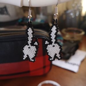 Cat butt earrings